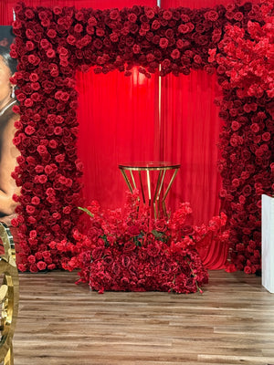 Red Floral Arch