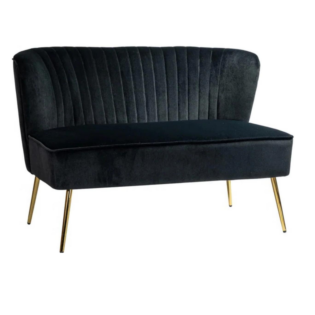 Jay Luxe Loveseat (Black)