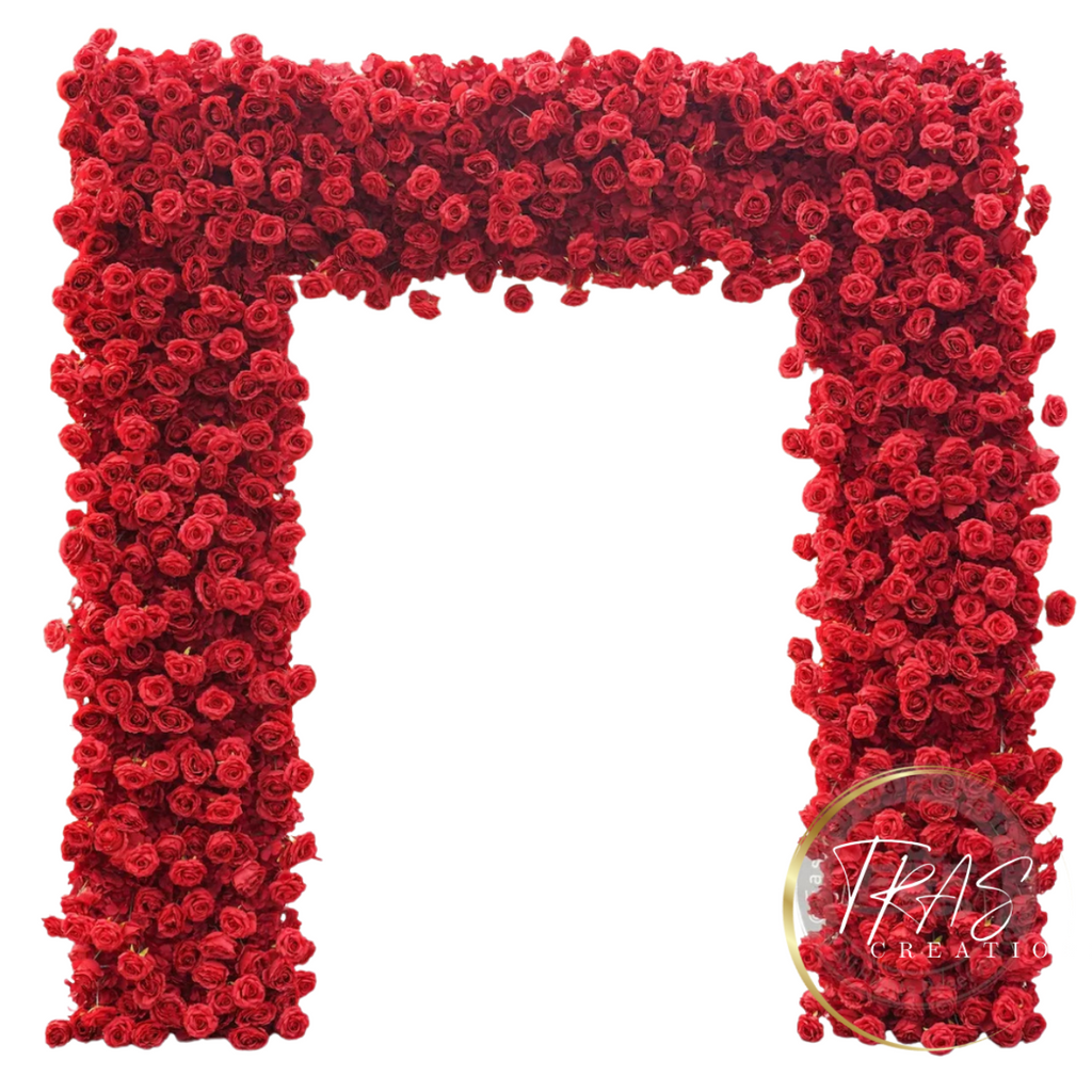 Red Floral Arch