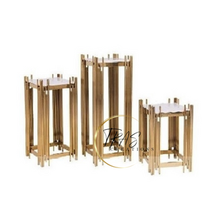 Gold Pedestal Set