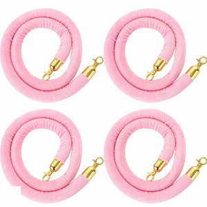 Pink Stanchion Ropes