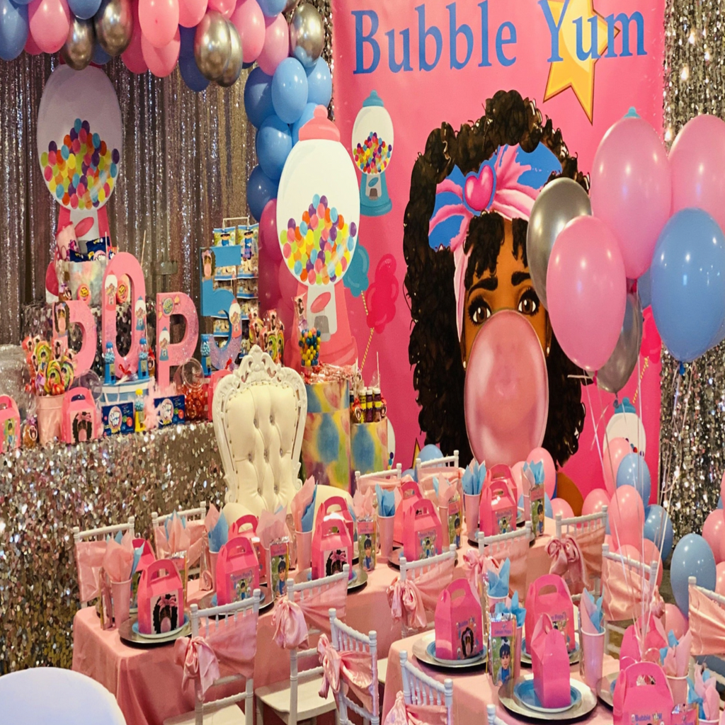 Bubblegum Girl Backdrop