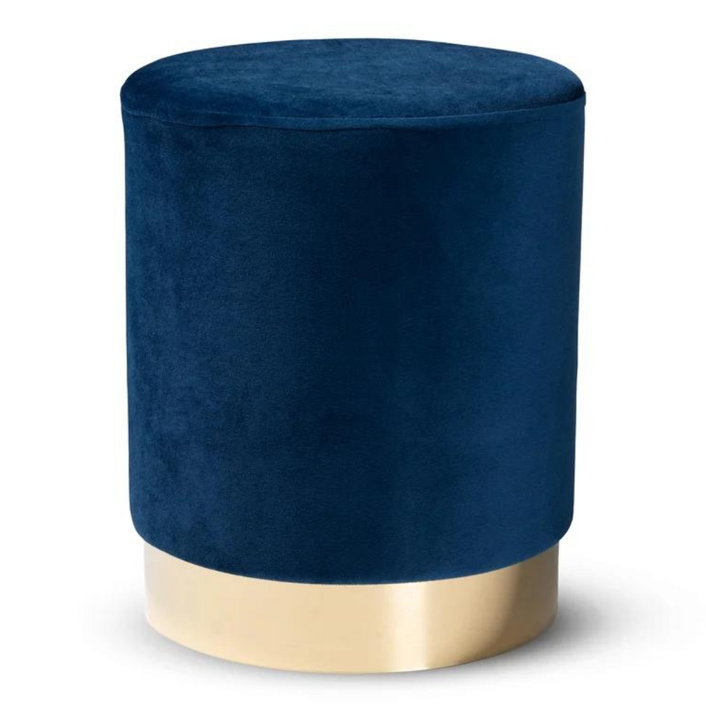 Blue luxe Ottoman