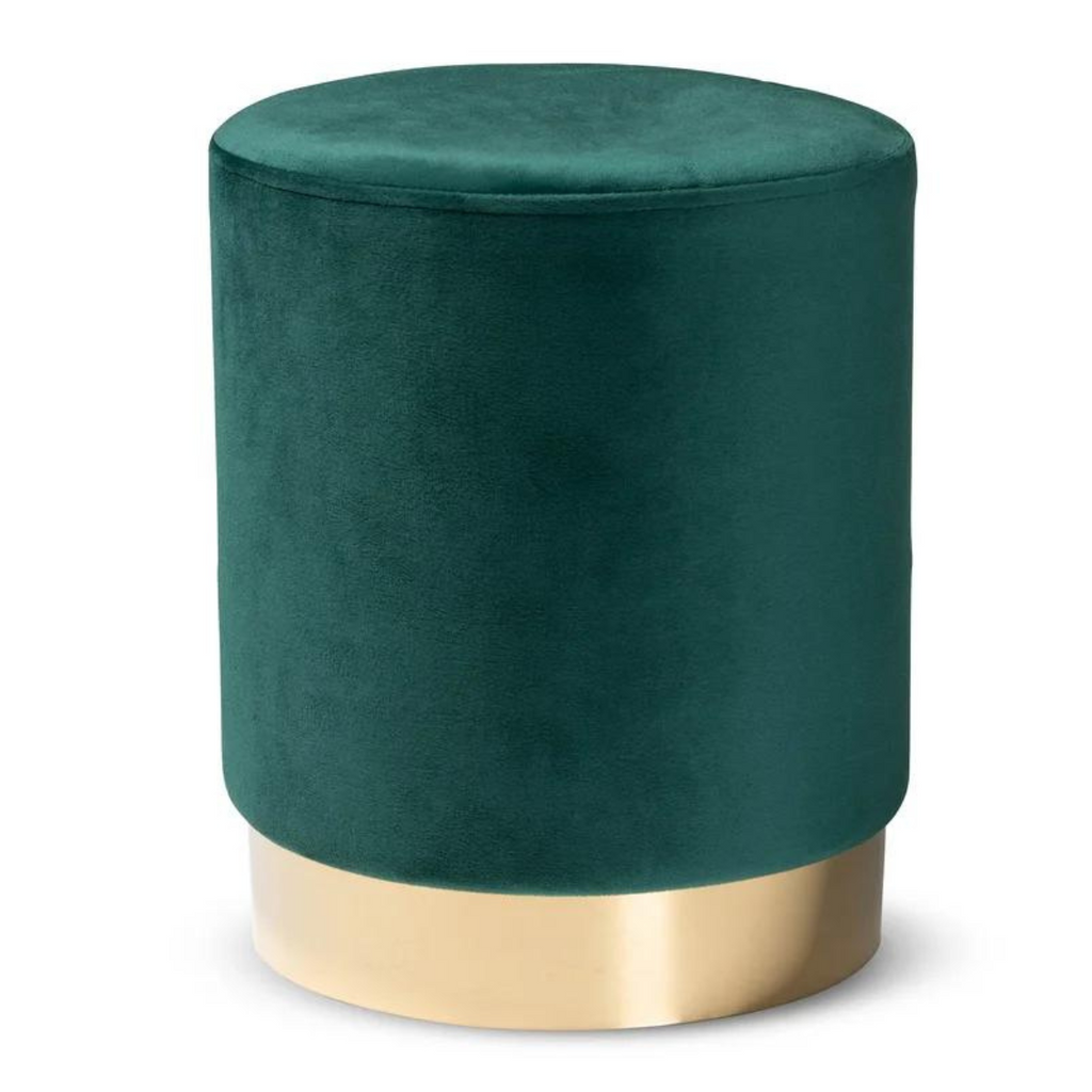 Green luxe Ottoman