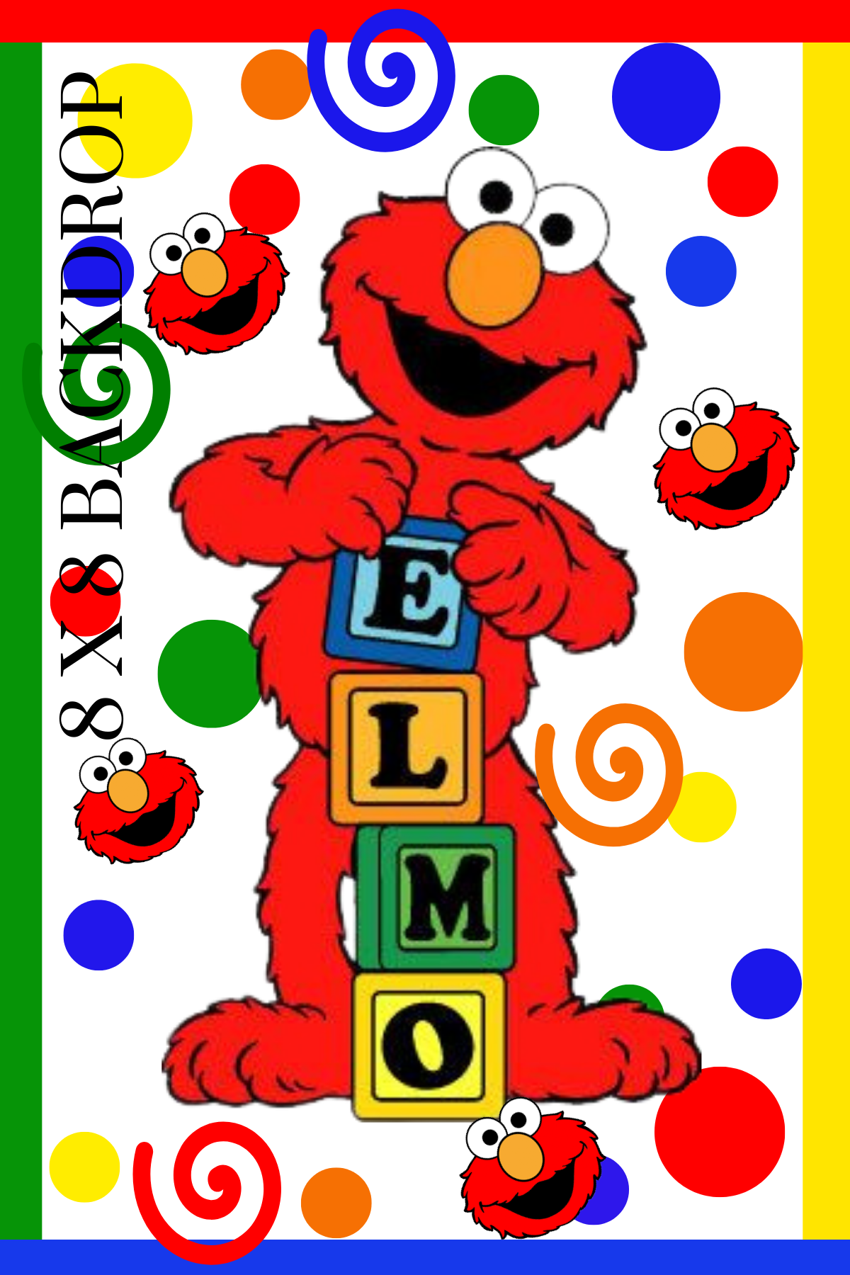 Elmo Backdrop