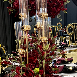 Rounded Gold Candelabra