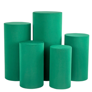 Green Cylinder Pedestals